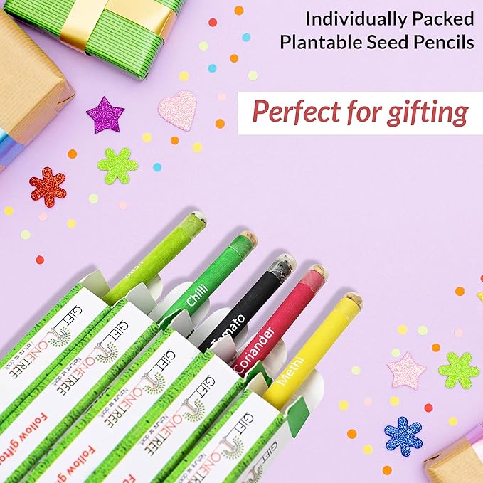 Plantable Seed Pencils | Pack of 15 Single Pencils