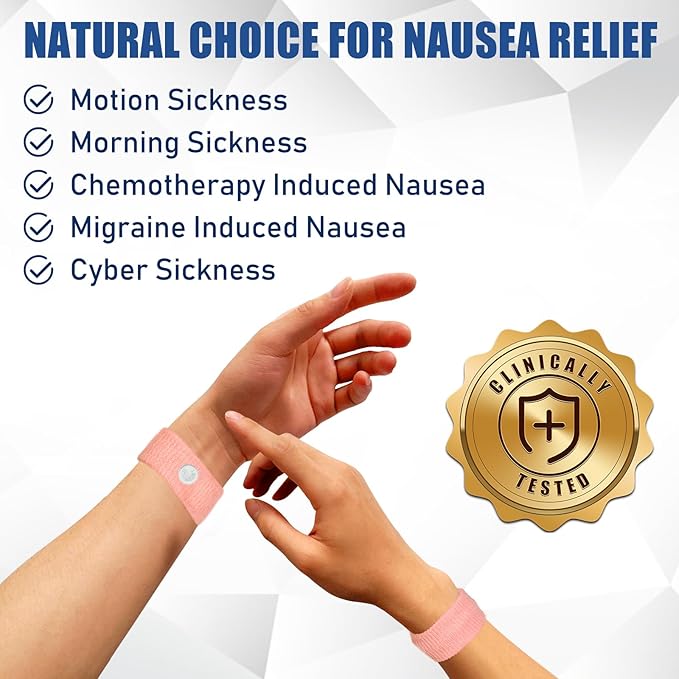 Travel Relief Nausea Wristbands pack of 2