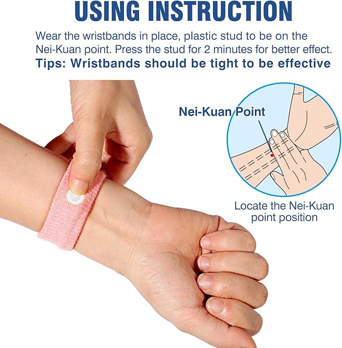 Travel Relief Nausea Wristbands pack of 2