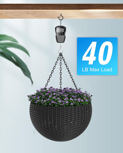 Black Screw Hooks Heavy pack of 12