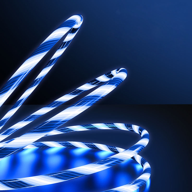 540 Rotating 3 in 1 Micro USB Type C LED