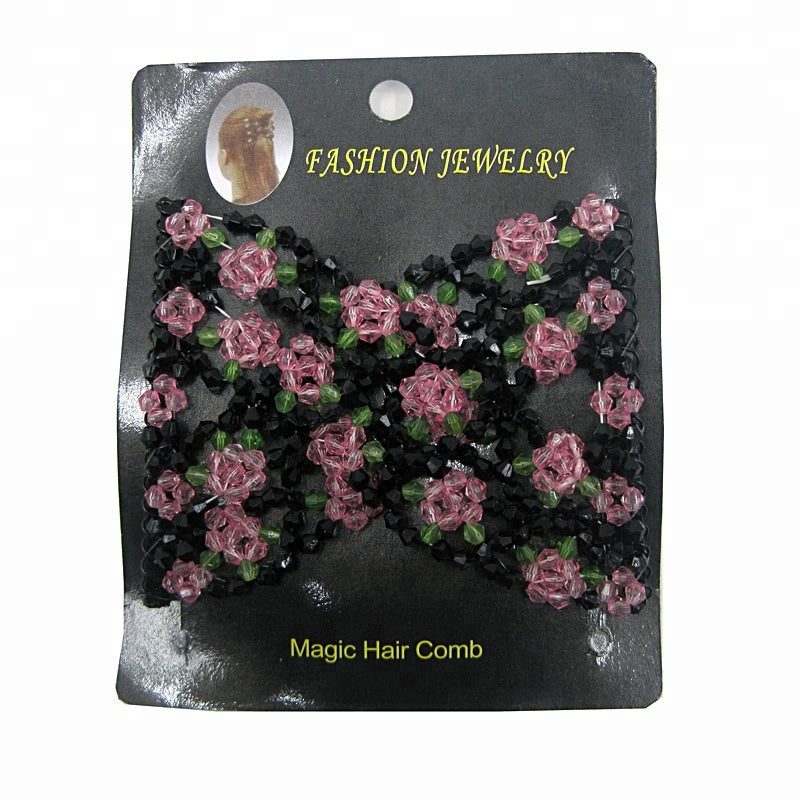 Beaded Twin Magic Hair Comb