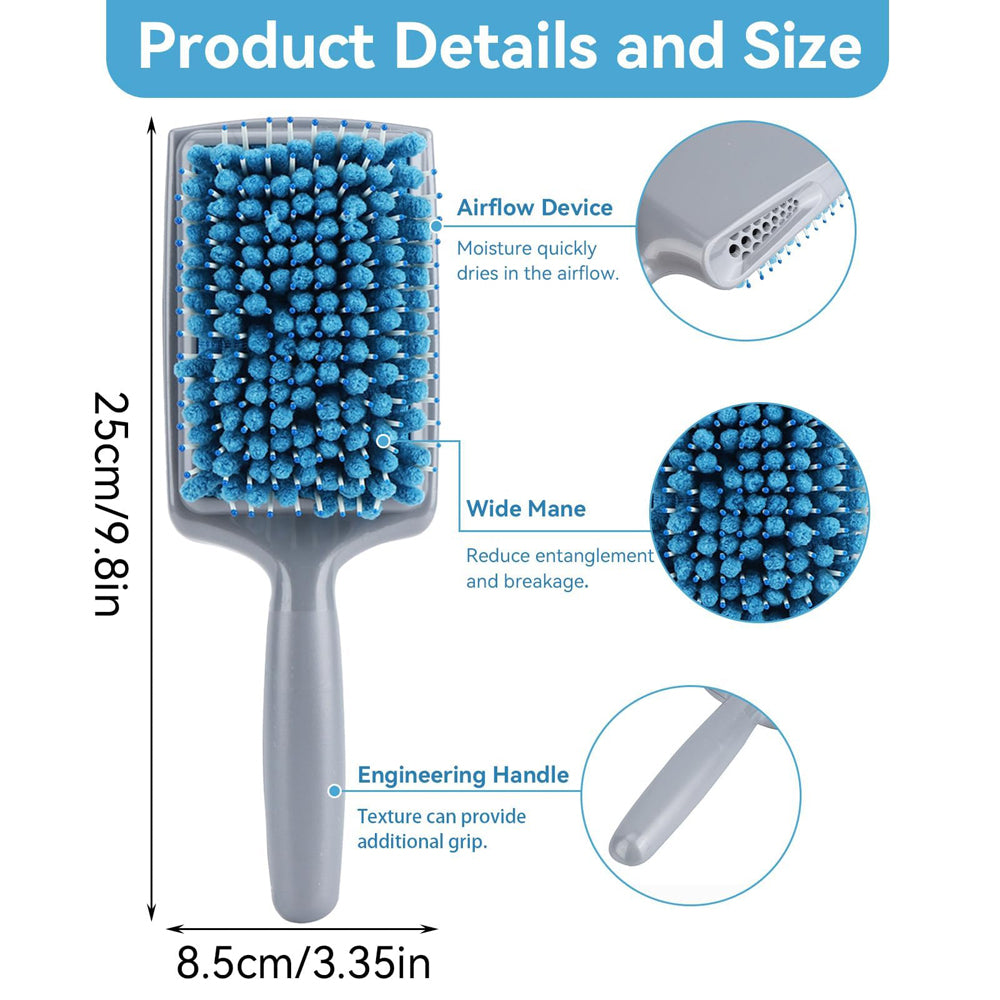 Quick-Dry Detangling Paddle Brush