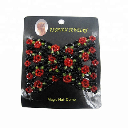 Beaded Twin Magic Hair Comb
