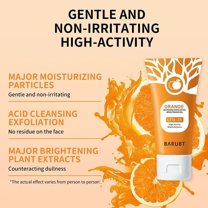 Orange enzyme exfoliating gel