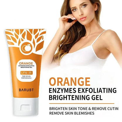 Orange enzyme exfoliating gel