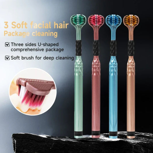 Triple Sided Toothbrush Pack of (2)