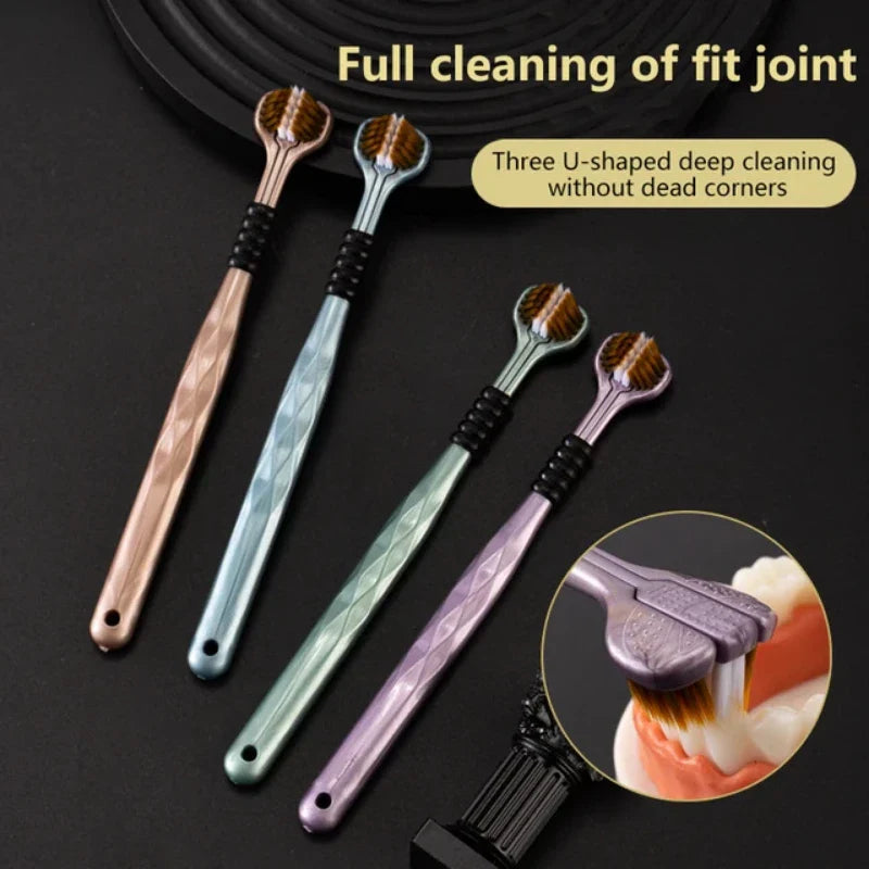 Triple Sided Toothbrush Pack of (2)